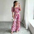 thumbnail image 2 of HAYIMI Girls Summer Outfit Sets Off Shoulder Tops With Flared Leggings Two Piece Casual For Toddler Kids Comfort Clothes Sets, 2 of 3
