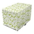 thumbnail image 1 of Floral Dog Crate Cover, Flourishing Leaves on Branches Pattern Botanical Nature Themed Spring Feels, Easy to Use Pet Kennel Cover Small Dogs Puppies Kittens, 7 Sizes, Lime Green White, by Ambesonne, 1 of 6