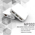 thumbnail image 2 of Wmool Serveur d'Impression USB Bluetooth avec Imprimantes Ethernet 3 Ports, 2 of 8