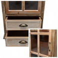 thumbnail image 6 of Atumcto 54.7" Tall Narrow Farmhouse Accent Cabinet with Glass Doors, 2 Drawers & Removable Shelves for Living Room or Entryway, 6 of 8