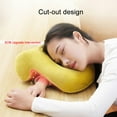 thumbnail image 3 of Portable Travel Noon Nap Neck Pillow Office Home Desk Soft Cushion with Hole, Memory Foam Travel Pillow for Airplanes, Car, Camping, Office, School, Head Neck Pillow, Back Pillow, 3 of 8