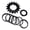 Black, variant on Aluminum Alloy 16T Cycling Gear For Mountain Bikes Great For Dirt Jump Street Climb And City Commuting