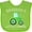 Apple Green, variant on Inktastic Grandpa's Little Farmer Green Tractor Boys or Girls Baby Bib