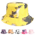 thumbnail image 4 of Xfvqtps Men and Women Fisherman Hats Color Painted Tie Dyed Double Sided Fisherman Hats Wear Outdoor Sunscreen Sun Hats On Both Sides Orange, 4 of 5