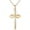 yellow, variant on 925 Sterling Silver Cross Necklace for Women Infinity Necklace 14K Rose Gold Plated Necklaces