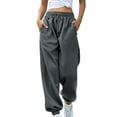 thumbnail image 2 of Inevnen Women's Cinch Bottom Sweatpants with Pockets Athletic Jogger Pants Baggy Lounge Workout Active, 2 of 9