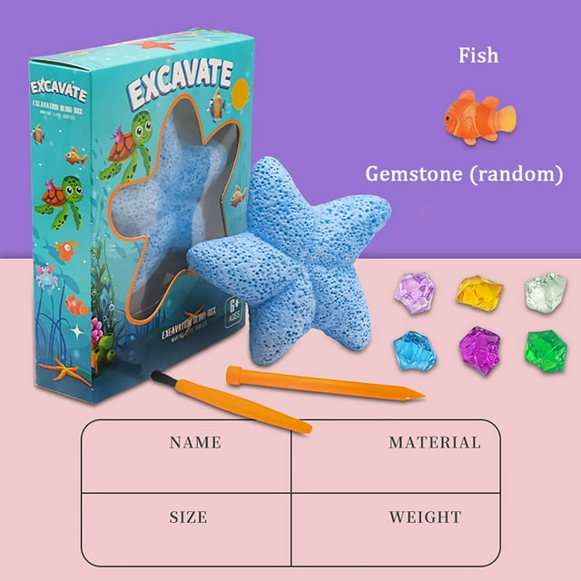 Digging Kit For Kids Gemstone Kit Gem Mining Tool Excavate Gemstones Including Science Toy With Pouch For Boys Girls Adults Arts And Crafts for Adults under 10