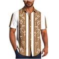thumbnail image 2 of Blusa y camisa de manga corta con cuello vuelto Camisa casual para hombre Camisa de bolos vintage de manga corta Camisas de verano de playa cubana Camisa con botones Blusa para hombre Poliéster, 2 of 6