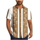 thumbnail image 2 of Blusa y camisa de manga corta con cuello vuelto Camisa casual para hombre Camisa de bolos vintage de manga corta Camisas de verano de playa cubana Camisa con botones Blusa para hombre Poliéster, 2 of 6