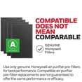 thumbnail image 4 of Purificador de aire Honeywell HRF-A300, prekit de filtro, juego de 4 piezas, 2 unidades, 4 of 8