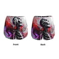 thumbnail image 5 of Lsque Artistic Skull Printed Women's Running Shorts with Liner Pockets,Elastic Quick Dry Workout Athletic Gym Yoga Shorts,Womens High Waist Shorts-XX-Large, 5 of 9
