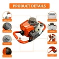 thumbnail image 2 of EVGTTI 72CC Auger Post Hole Digger with 3 Auger Drill Bits(4" & 8 & 12") + 2 Extension Rods(24" & 24"), Gas Powered 2-Stroke Earth Digger for Orchard Farm Garden Plant, 2 of 7