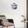 thumbnail image 2 of 12 Inch Wall Clock Battery Operated Silent Clock Decorative for Office, Kitchen, Outdoor, Living Room，Funny Beautiful Pig in Blue Hat Scarf on White Image, 2 of 4