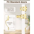 thumbnail image 3 of Front Door Handle and Deadbolt Set  Front Door Lock Set  Oil-Rubbed Bronze  Vintage Lower Half Entry Handleset  Entry Door Handle with Reversible Lever, 3 of 8