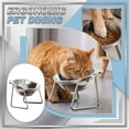thumbnail image 2 of Stainless Steel Pet Bowls with Elevated Stand, Raised Food and Water Feeder for Cats and Dogs, Neck Protection Dining Station, Non-Slip Base, 2 of 5