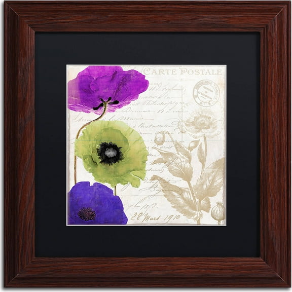 Trademark Fine Art "Love Notes II" Canvas Art by Color Bakery, Black Matte, Wood Frame