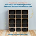 thumbnail image 5 of ECR4Kids Scoop Front Plastic Storage Bins, Multipurpose Organization, Black, 15-Piece, 5 of 9