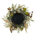 thumbnail image 6 of Mainstays Indoor Decorative Hurricane Pillar Candle Holder with Faux Florals, 8 Inch, 6 of 8