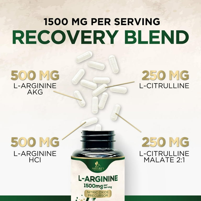 l carnitine plus l arginine L-Arginine Extra Strength Supplement with L-Citrulline - Muscle Supporting  Natural Nitric Oxide Precursor Booster - Heart Health Support - Amino Acid  Energy Blend for Men, USA Bottled - 120 Capsules