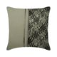 thumbnail image 1 of Funda de almohada gris con cremallera, 35 x 35 cm (14 x 14 pulgadas), de lino y piel sintética, con estampado patchwork, estilo moderno, gris semitono., 1 of 8