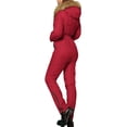 thumbnail image 4 of LANGWYQU Long Sleeved Winter Fashion Hooded Zipper Snowsuit One Piece Jumpsuit, 4 of 5