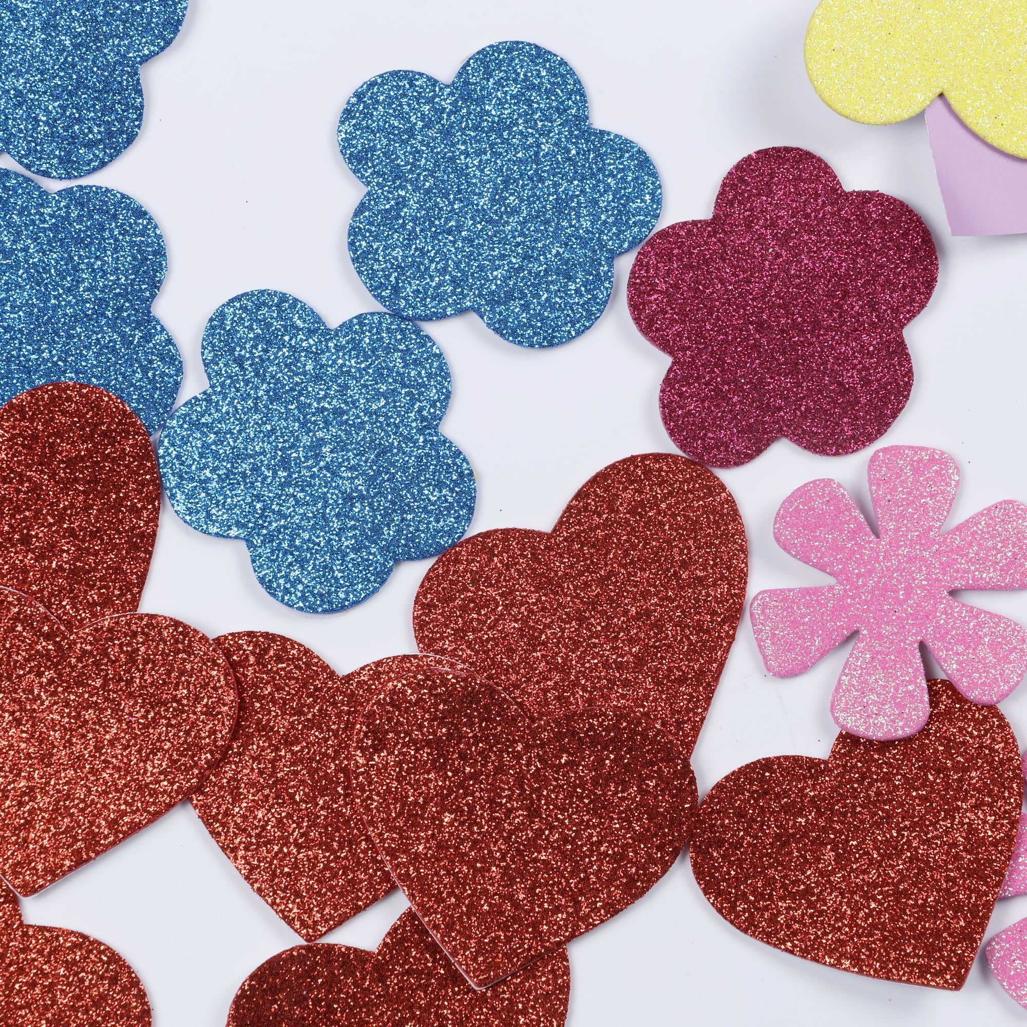 Foam Glitter Stickers Vol 1: Hearts by Mixed Media by Erin