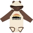thumbnail image 3 of Inktastic Los Angeles California Skyline Retro Boys or Girls Long Sleeve Baby Bodysuit, 3 of 5