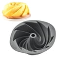 thumbnail image 4 of Safeglitz Non-Stick Fluted Silicone Cake Pan - Heat-Resistant Baking Mold for Pound Cake & Bread, Easy-Release Interior, Multi-Color Bundt Cake Mold, Foldable, 1PC(Grey), 4 of 4