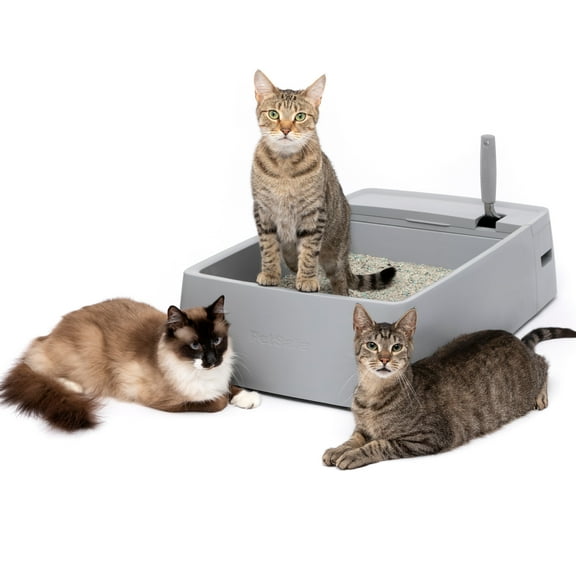 PetSafe Multi-Cat Litter Box, Ergonomically-Designed, Use with Crystal or Clumping Litter