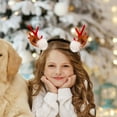 thumbnail image 5 of WEGFTDUOP Christmas Red Deer Antlers Headband For Girls And Children Cute Hair Accessories Forest Deer Headband Accessories Adult Hair Accessories, 5 of 5