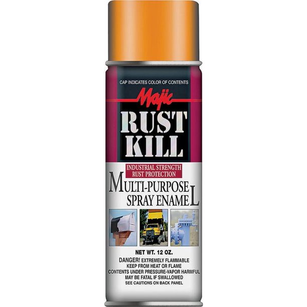 Majic 82005 MultiPurpose Oil Based Rust Kill Spray Enamel Paint, 12