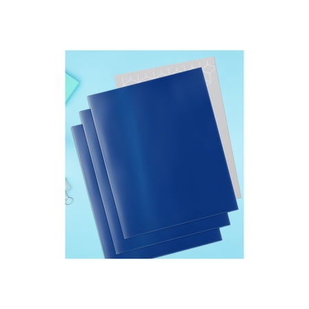 Better Office Products - Pocket folder - 2 compartments - for Letter A Size (8.5 in x 11 in) - capacity: 100 sheets - blue (pack of 25)