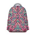 thumbnail image 3 of Tribal Design Laptop Backpack - Roomy 17" Compartment & Anti-Theft Pockets | Boho Chic College Bag with Oxford Fabric, Ideal for School, Work & Everyday Adventures, 3 of 6