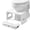white, variant on Foldable Bamboo Toilet Stool for Adults, Squatty Potty Bathroom Foot Rest with Non-Slip Slotted Surface, Natural