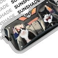 thumbnail image 5 of 3D Texudo Couple Cat Car Auto Sunshades Windshield Heat Protection, Pet Cat Sun Shades Univeral Fit Cars Suv Truck, 5 of 6