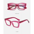 thumbnail image 2 of Gafas de sol retro con bloqueo de color de ojos de gato a la moda: color café a cuadros, nuevas gafas de sol retro, tendencia Premium Feeling, 2 of 5