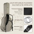 thumbnail image 5 of Yescom Acoustic Guitar Hard Case with Folding Stand Backpack Strap & Folding Stand Fits 40" 41" Dreadnought, 2026 Exclusive Edition Rococo GainsBoro, 5 of 12