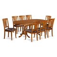 thumbnail image 6 of East West Furniture Plainville 9 Piece Lath Back Dining Table Set, 6 of 7