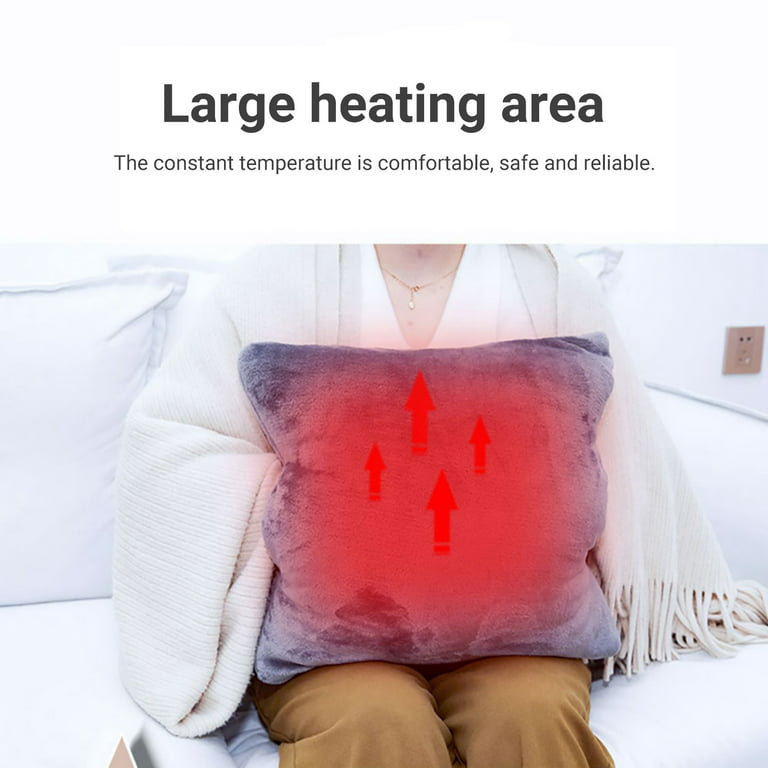Winter Heating Seat Cushion With 3 Heat Settings Usb Rechargable Electric Heated  Lumbar Support Pillow For Hand Body - AliExpress