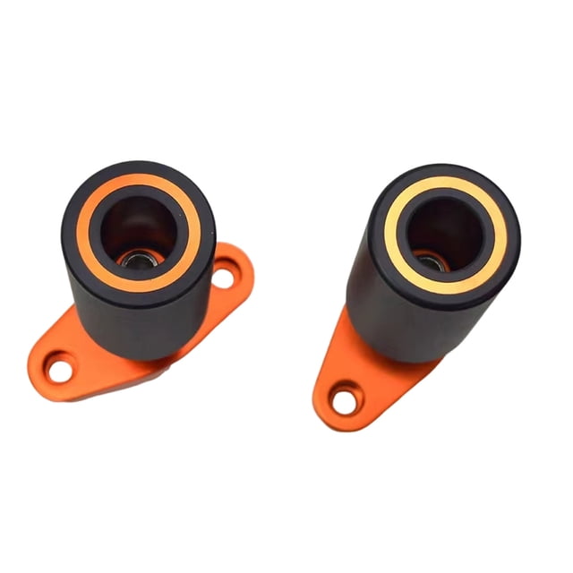 Ruiboury 2x Motorcycle Frame Slider For DUKEs Collision Prevention Orange