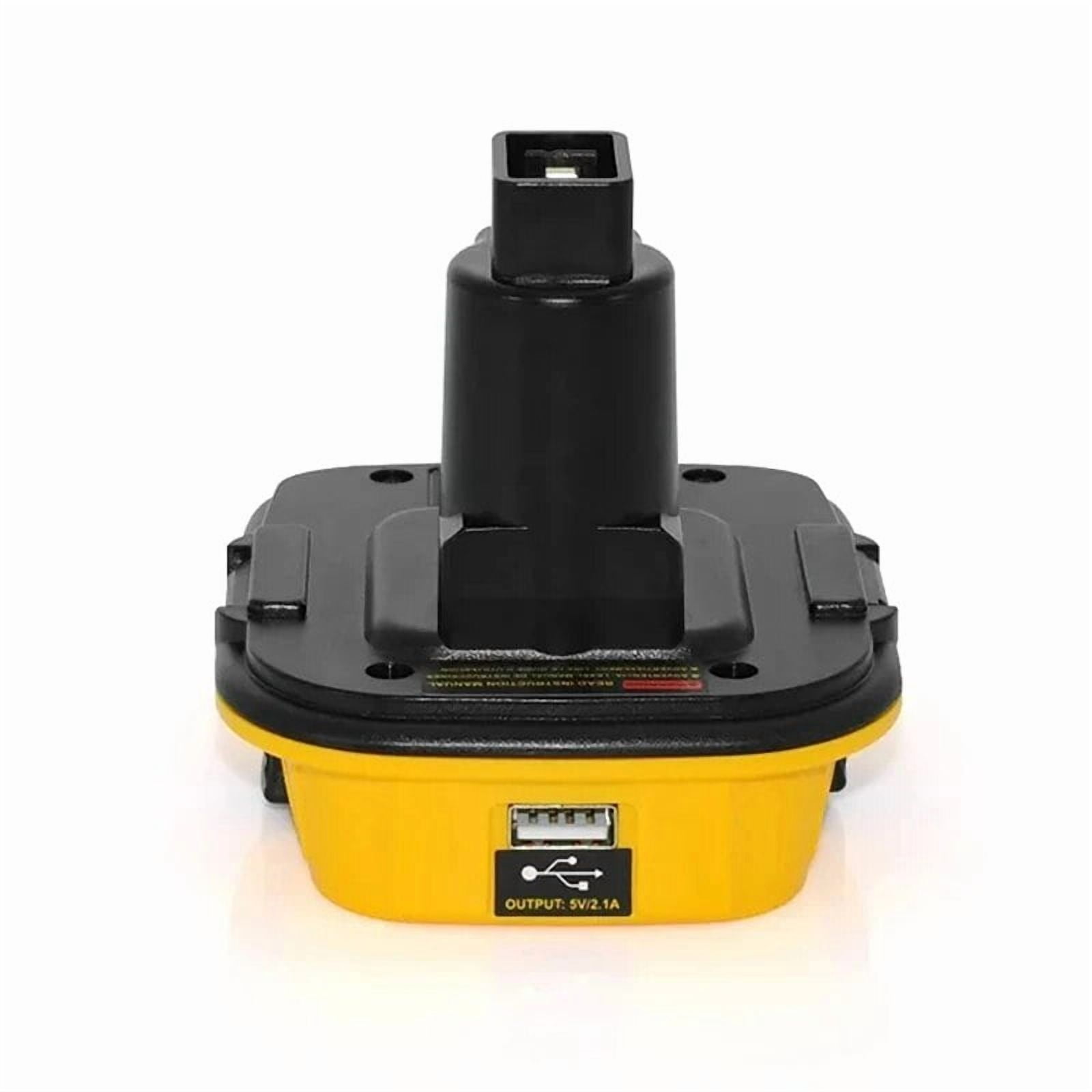 Battery Adapter DCA1820 for De*walt 20V Lithium Battery Convert to for De*walt Drill 18V NiCad & NiMh Tools with USB Converter