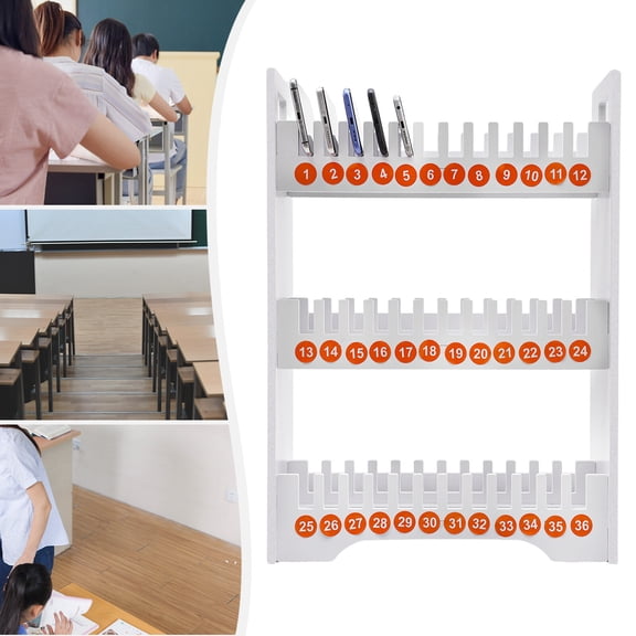36 Slots Cell Phone Holder Classroom Storage 3-Tier Cell Phone Stand Rack US