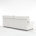 thumbnail image 3 of Teddy Velvet Sofa, Light Brown Wood Tone | Living Room Gatherings, Talk and Snack, 3 of 6