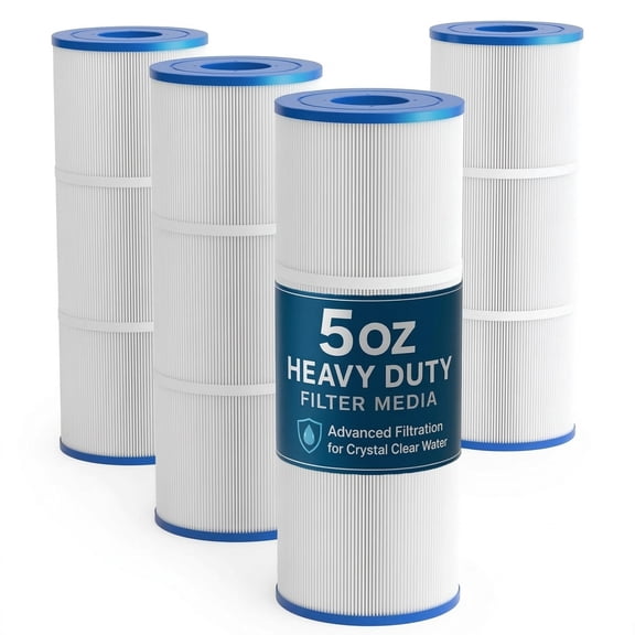 Upgraded 5oz C3030 Pool Filter Cartridges, Compatible with Hayward SwimClear C3000/C3020/C3025/C3030, Replaces OEM CX580XRE, Pleatco PA81, 4-Pack, 324 Sq.Ft Total, Premium Media