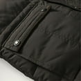 thumbnail image 5 of Vedolay Warm Winter Jacket Zip Up Windproof Jackets Overcoat Thicken Long Coat Black,3XL, 5 of 5