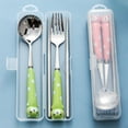 thumbnail image 3 of Joernso 1 Set Baby Utensils Creative Undeformable Stainless Steel Infant Food Feeding Toddler Dinnerware with Fork Spoon Chopsticks for Home, 3 of 8