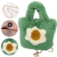 thumbnail image 3 of Mochila de peluche, bolso esponjoso, bolso suave para niños, regalo para niñas y mujeres, 3 of 5