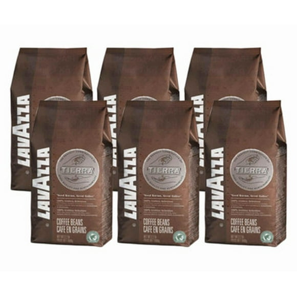 Lavazza FAIRTRADE TIERRA Intense Blend Coffee Beans 1 Kg / 2.2 Lbs (6/Case)