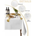 thumbnail image 2 of Yellow Botanical Table Cloth, Watercolor Spring Eucalyptus Leaves Waterproof Tablecloth for Square Tables, Reusable Washable Fabric Table Cover for Restaurant Kitchen Dining Tables 60"x60", 2 of 6