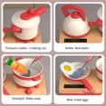 thumbnail image 3 of TACILIP Home Kitchen Children Toy Kitchen Set 56 PCS Pretend Play Cooking Set with Interactive Cooktop Realistic Accessories Pressure Cooker Kettle Frying Pan, Play Kitchen Toys, 3 of 6